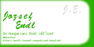 jozsef endl business card